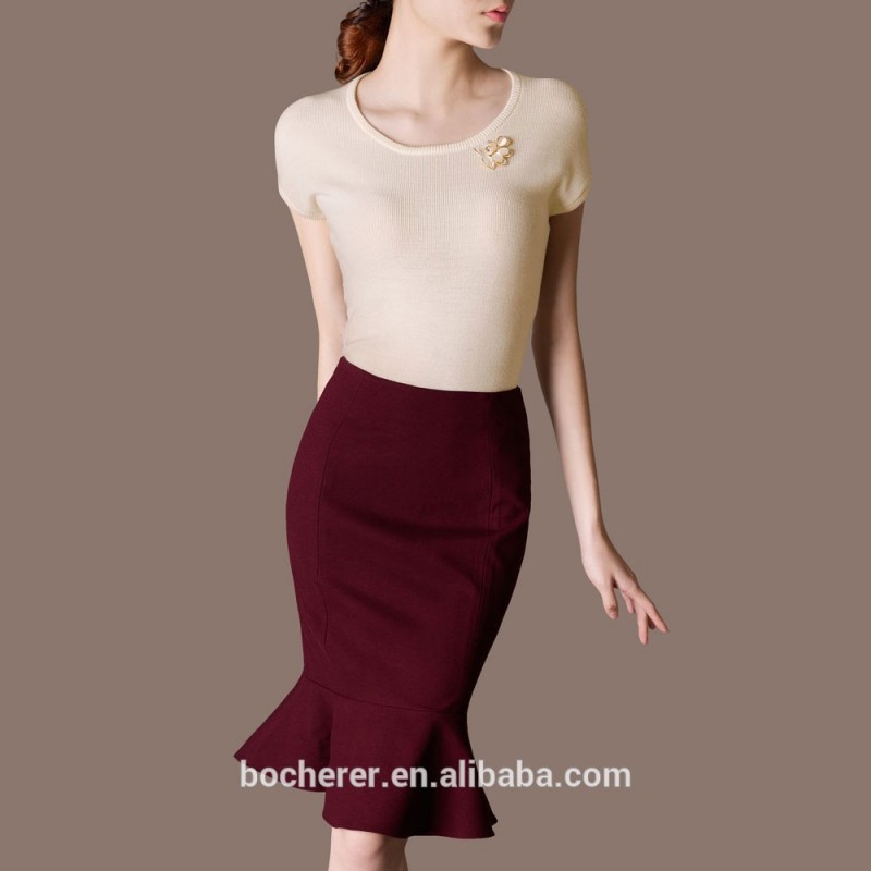 2015オフィス女性のためのスカートとブラウス-プラスサイズドレス、スカート問屋・仕入れ・卸・卸売り