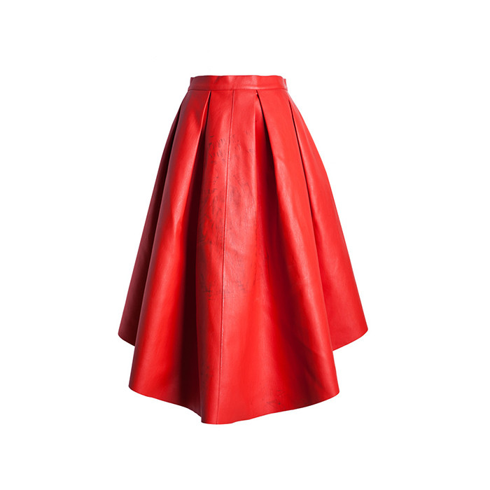 最新のファッションデザイン女性赤いスカート-スカート問屋・仕入れ・卸・卸売り