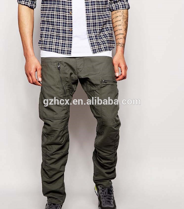 安いジッパーの男性、 長い軍用カーゴパンツ-ズボン問屋・仕入れ・卸・卸売り