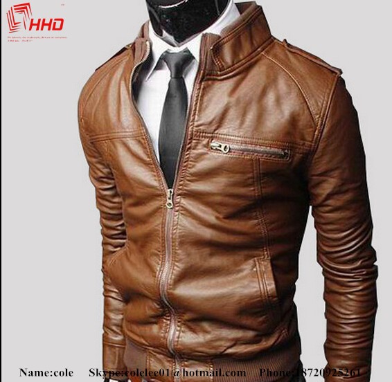 ファッションの男性の革pu2015フェイク安い本物の男性の革のジャケットのための高品質で男性は革のコート-ジャケット問屋・仕入れ・卸・卸売り