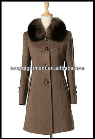 新たに到着したロングスリーブファッション女性のためのウールコート-コート問屋・仕入れ・卸・卸売り