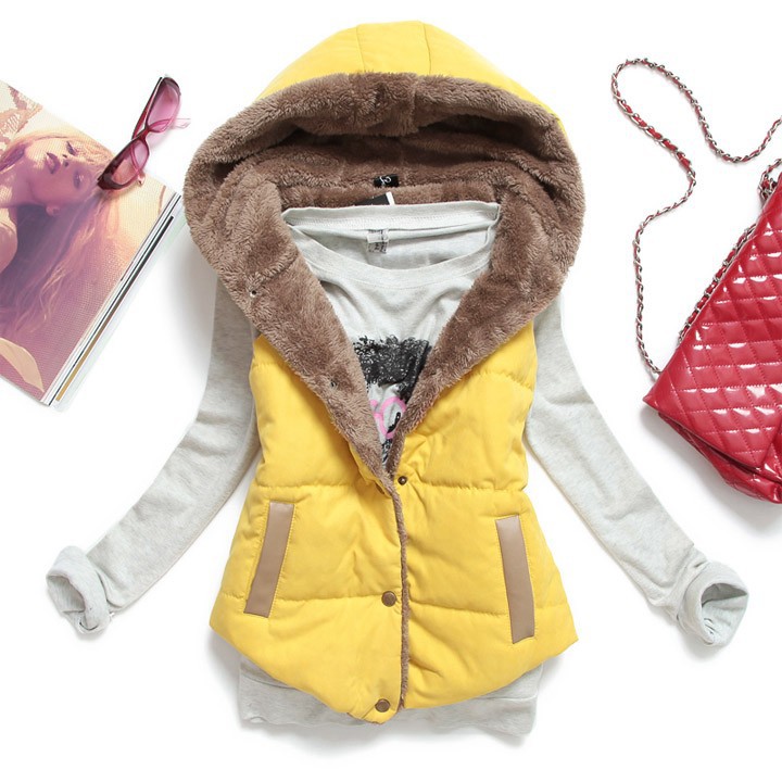 冬のファッション女性の毛皮のフード2015スプライシング厚い綿sv005389韓国スタイルの冬のコート-コート問屋・仕入れ・卸・卸売り