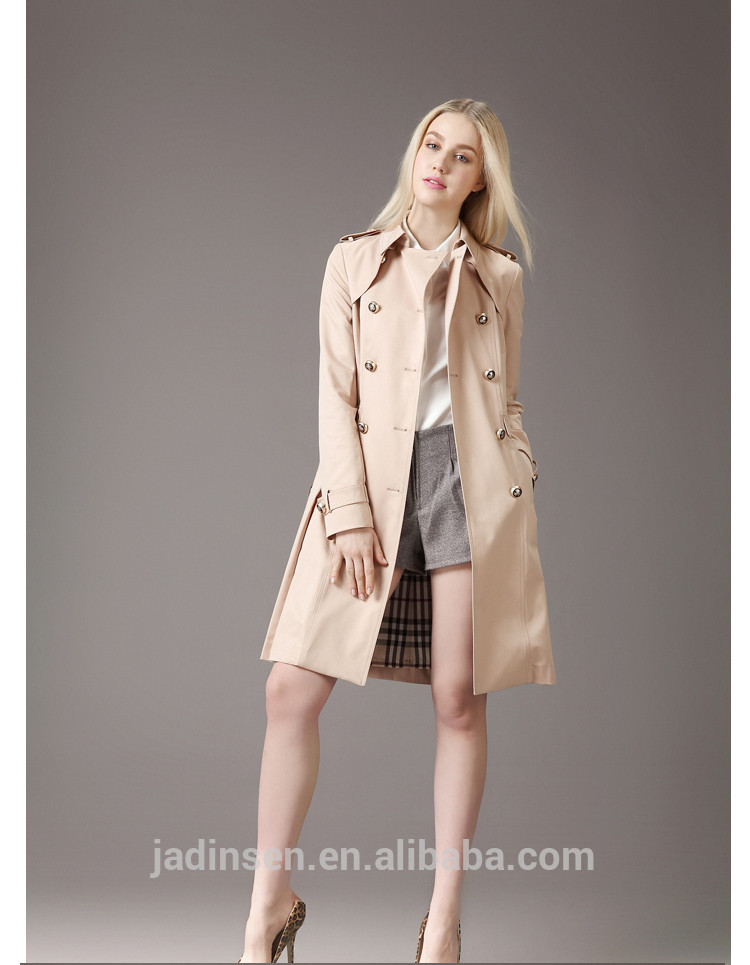 新製品2015ダブル- ブレストミディアムスタイル風のコート-コート問屋・仕入れ・卸・卸売り