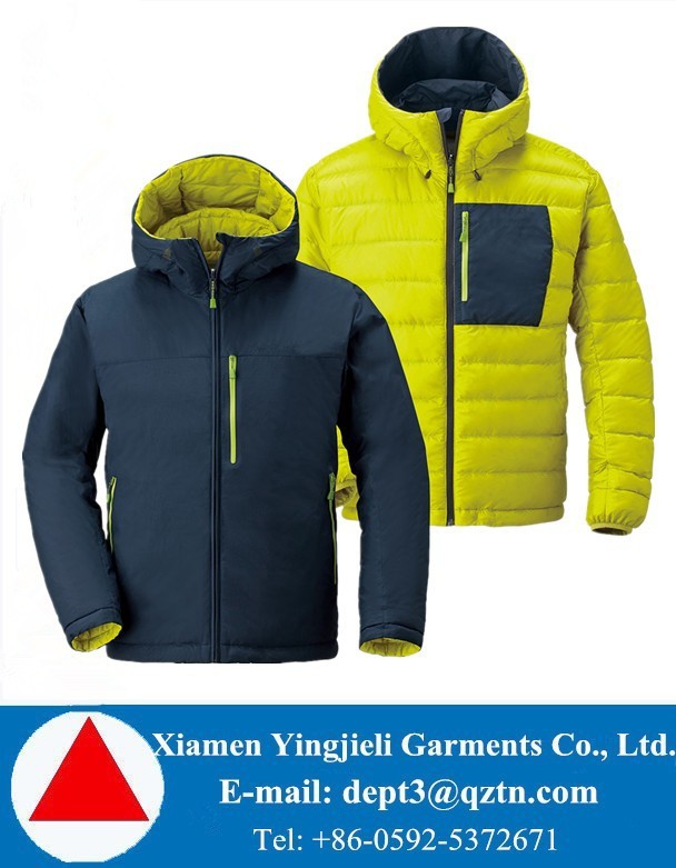 高品質なヨーロピアンスタイルの冬のジャケットダウンダブルフェイスykkジッパー付き-ジャケット問屋・仕入れ・卸・卸売り