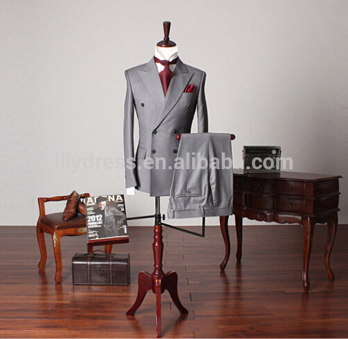 スリムフィットグレーダブルブレストスーツタキシードメンズサイドベントカスタム喫煙casamento( jacket+pants+tie) bs001コートパンツ男性スーツ-スーツ、タキシード問屋・仕入れ・卸・卸売り
