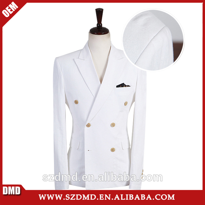 高品質の平野色メンズホワイトダブルブレストスーツ-スーツ、タキシード問屋・仕入れ・卸・卸売り