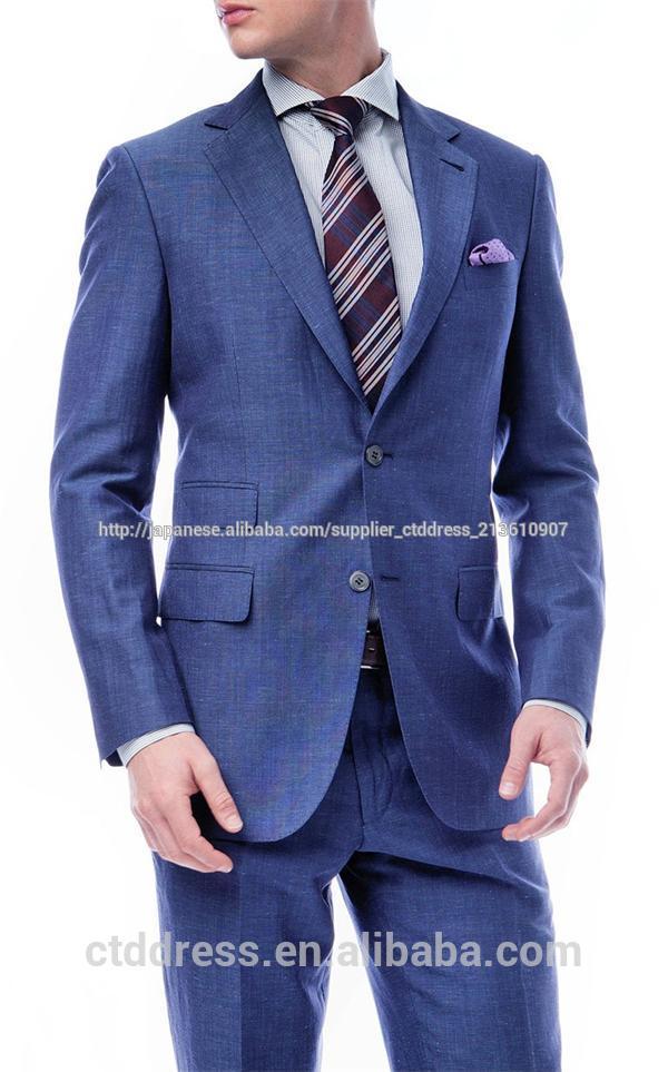 新しいスタイル100％2015ファインウール濃い紺のスーツメンズスーツをカスタマイズする-スーツ、タキシード問屋・仕入れ・卸・卸売り