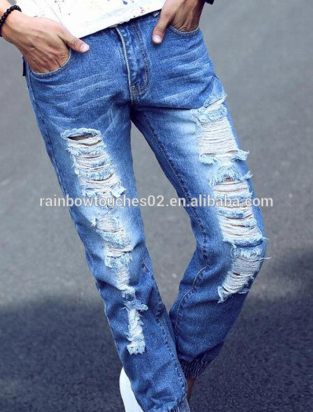 高品質低価格2015新しいファッションの男性のジーンズ-ジーンズ問屋・仕入れ・卸・卸売り