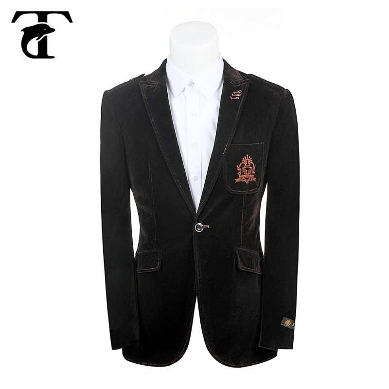 高品質スリムフィット茶色のclourビジネスメンズスーツのジャケット-スーツ、タキシード問屋・仕入れ・卸・卸売り