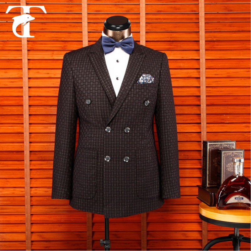 イギリス紳士デザイン二重- ブレスト卸売男性のスーツ-スーツ、タキシード問屋・仕入れ・卸・卸売り
