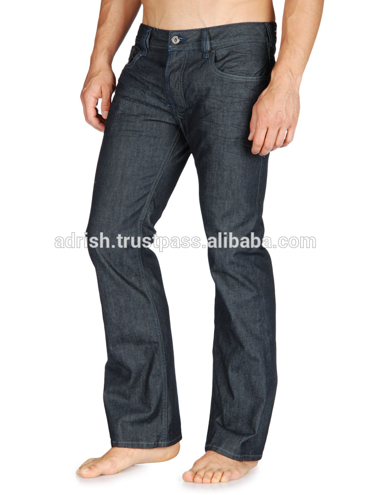 カスタム綿100％スリムブーツカットのジーンズ男性用/メンズ安いストレッチジーンズブーツカット-ジーンズ問屋・仕入れ・卸・卸売り