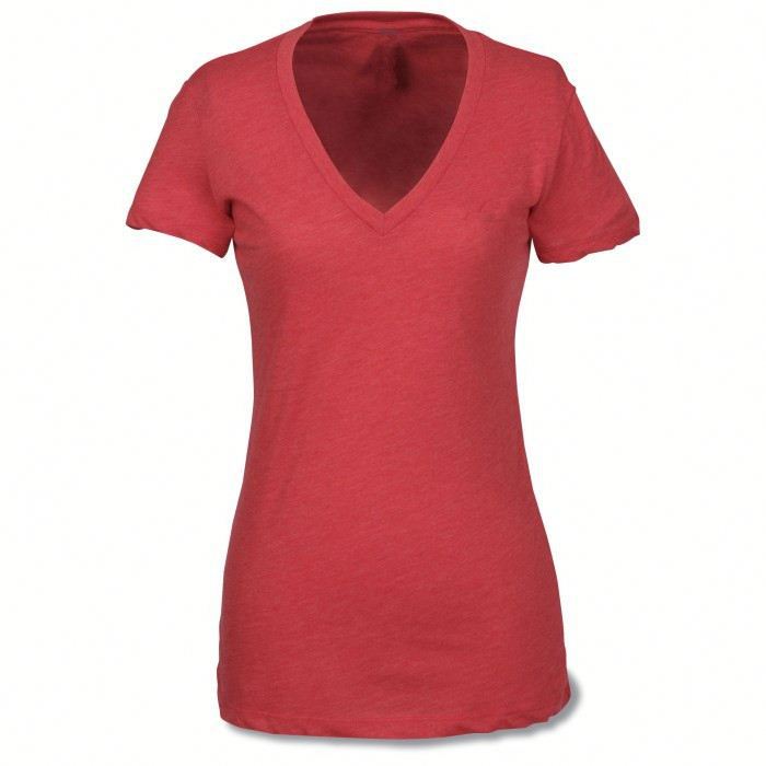 トリ- ブレンドディープv- ネックt- シャツの女性-Tシャツ問屋・仕入れ・卸・卸売り