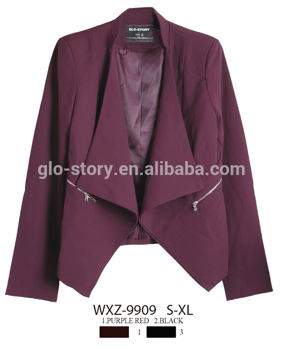 Glo- 物語紫のスーツ女性用ブレザーのジャケット-スーツ、タキシード問屋・仕入れ・卸・卸売り