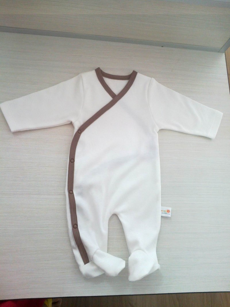 オーガニックコットン長袖ベビーロンパース赤ん坊の衣服の赤ん坊のパジャマ-パジャマ問屋・仕入れ・卸・卸売り