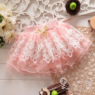 送料無料2014年新しい夏の女の子プリンセスレースのチュチュのスカートの子供/卸売-ベビースカート問屋・仕入れ・卸・卸売り