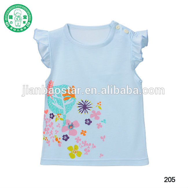 青女の赤ちゃんの衣類の赤ん坊のt- シャツ-ベビーシャツ、トップス問屋・仕入れ・卸・卸売り