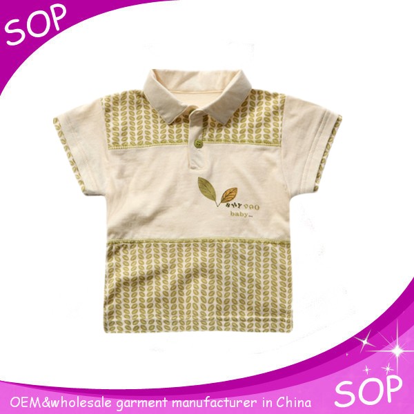 新しいデザインの赤ちゃんの男の子のポロシャツブランドの輸出超過-ベビーシャツ、トップス問屋・仕入れ・卸・卸売り