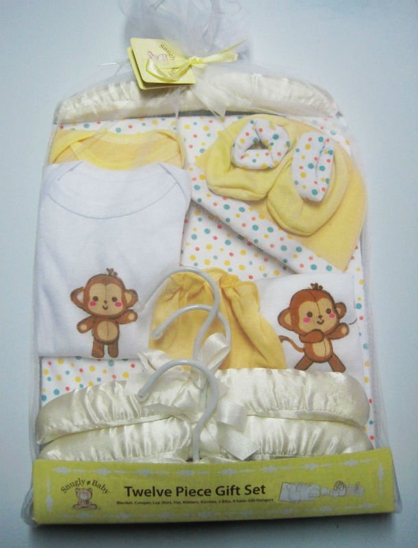 12pcs美しい猿の赤ん坊の衣服のギフトセット-ベビー服セット問屋・仕入れ・卸・卸売り