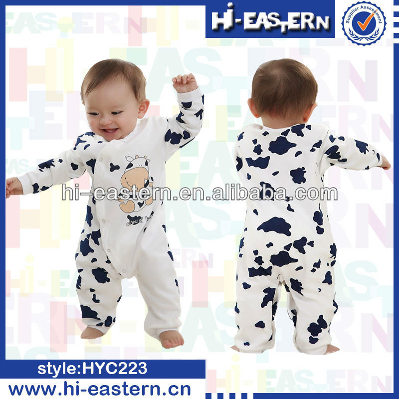 卸売中国カスタム新ファッションの高品質愛らしいコーマ綿の牛模様のonesie幼児の衣類の幼児の赤ん坊の衣服-ベビーロンパース問屋・仕入れ・卸・卸売り