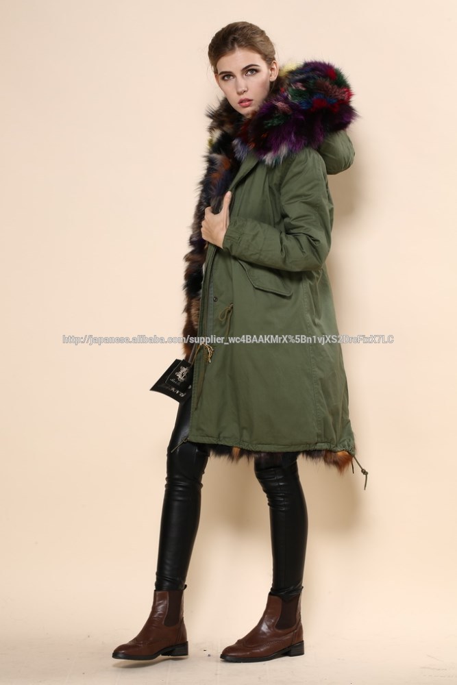 2015女性キツネの毛皮ジャケット、、 暖かい冬のジャケットファッションデザイン/ウォームベストパーカ-コート問屋・仕入れ・卸・卸売り