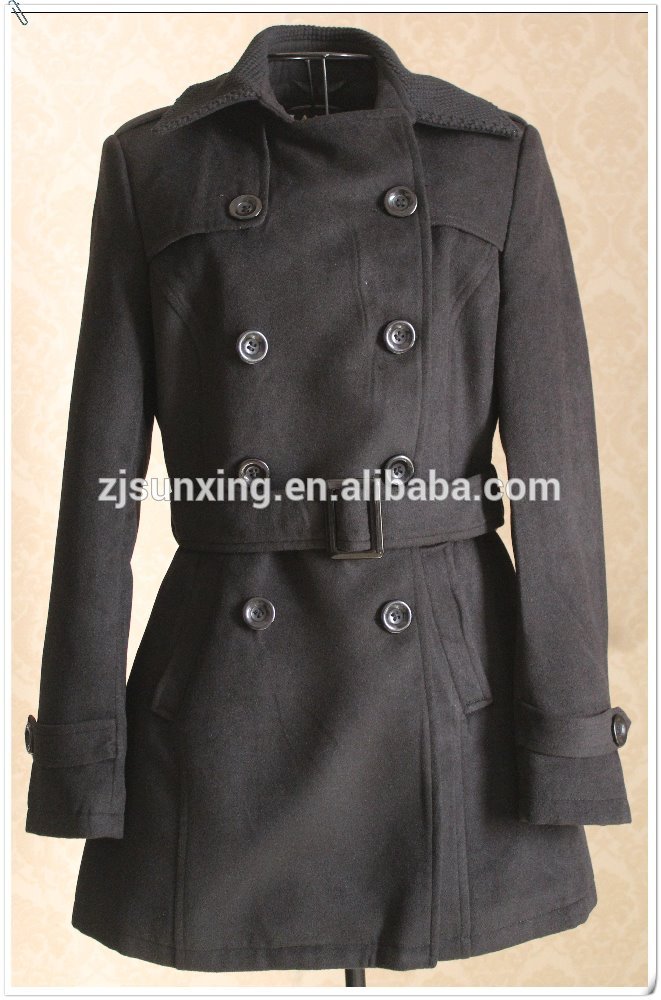 秋コークスクリュー2015襟カシミヤの女性の冬の長いコート-コート問屋・仕入れ・卸・卸売り