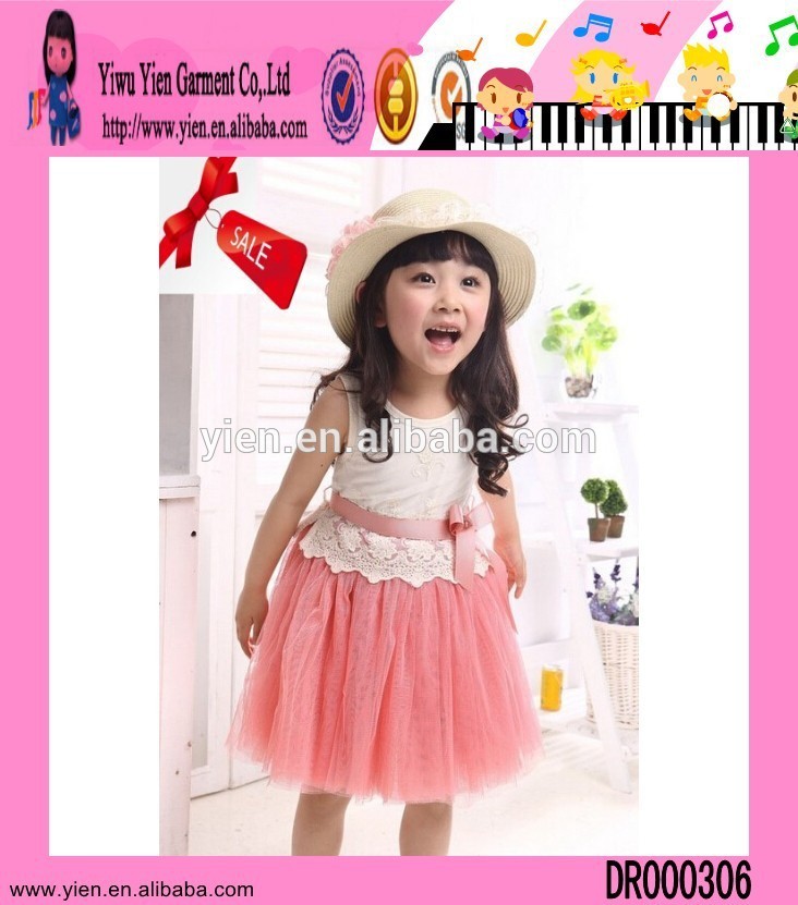 甘いかわいい卸売の女の子のドレスのレースガーゼ製造の赤ちゃんの女の子の夏のドレス-ジュニア服（女）ドレス問屋・仕入れ・卸・卸売り