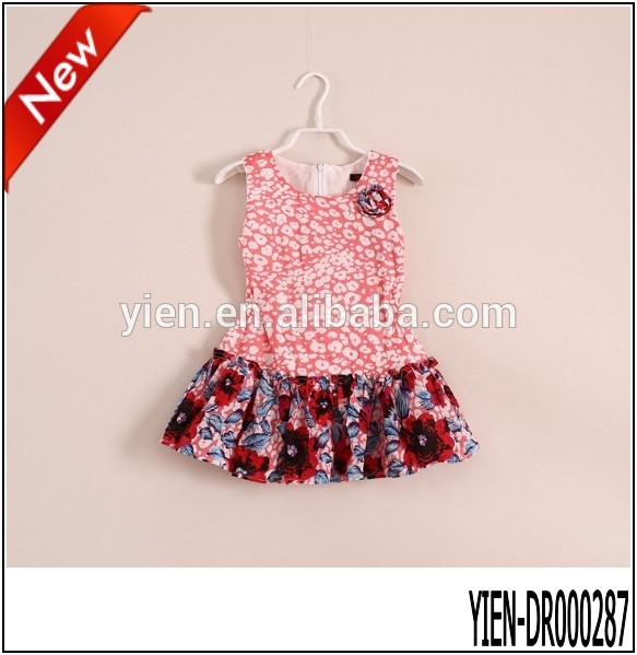 中国製卸売フラワーマルチカラーのドレスの幼児の女の子のドレス-ジュニア服（女）ドレス問屋・仕入れ・卸・卸売り