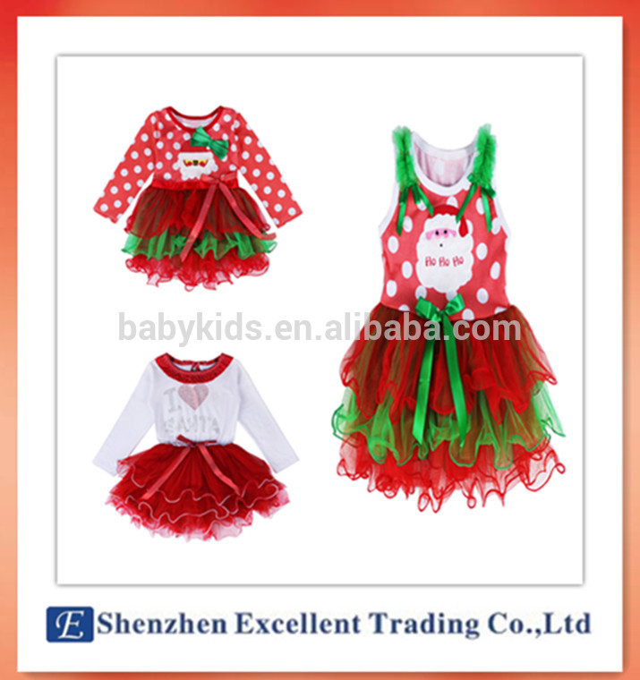 ガールの服新しい赤ちゃんの女の子クリスマス衣装男ドットドレス綿赤い色2月6日歳子供服-ジュニア服（女）ドレス問屋・仕入れ・卸・卸売り