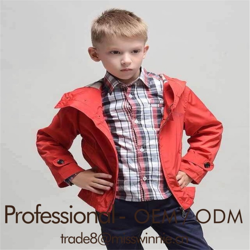 カスタマイズされた子供の長い袖の子供のジャケットのジャケットoemodmメーカーの男の子の冬服-キッズ服　コート問屋・仕入れ・卸・卸売り