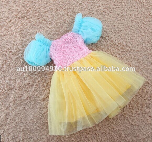 の少女のドレス、 赤ちゃんの虹のドレス、 chilrenチュチュドレス、 md-220-ジュニア服（女）ドレス問屋・仕入れ・卸・卸売り