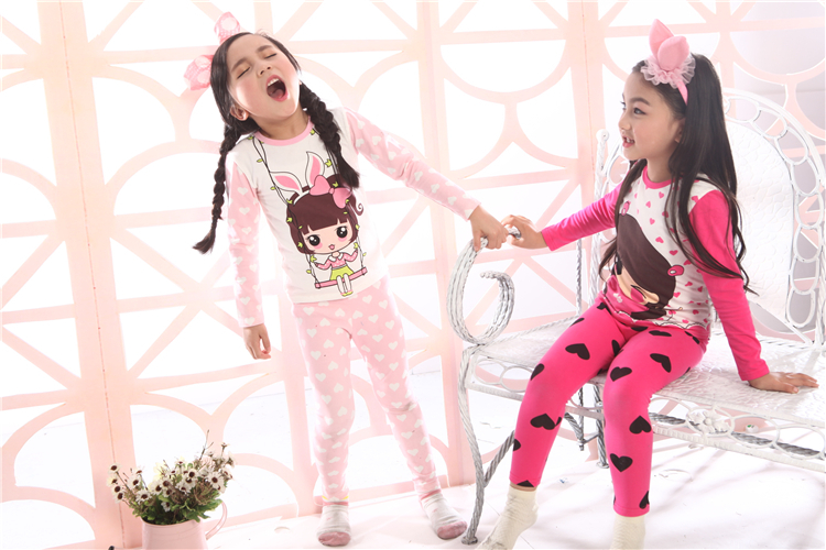 新しい設計熱い販売の2015カワイイ女の子パジャマトップロングトルコ製の子供のパジャマ-パジャマ問屋・仕入れ・卸・卸売り
