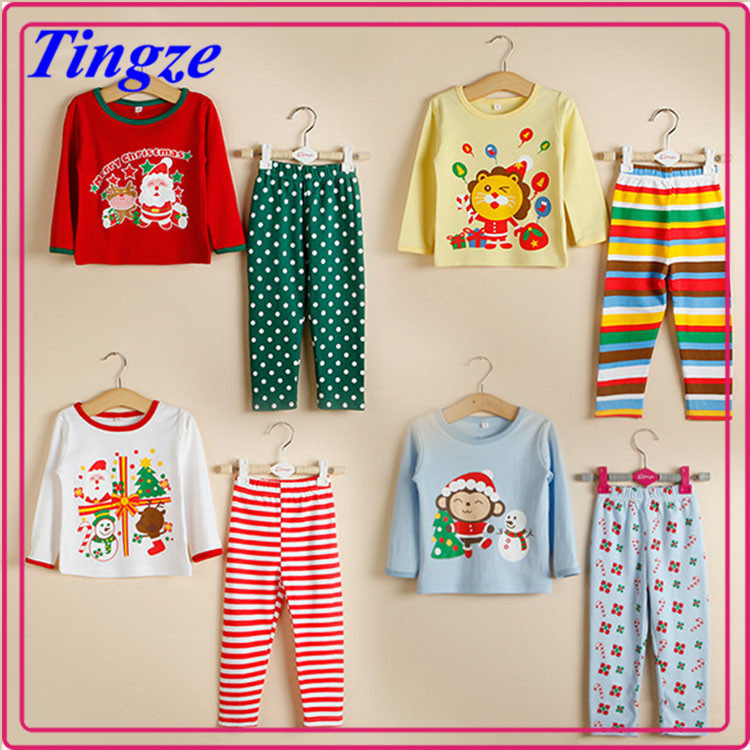 人気のある面白い子どもたちのためのクリスマスの綿の子供のパジャマパジャマの布卸売-パジャマ問屋・仕入れ・卸・卸売り