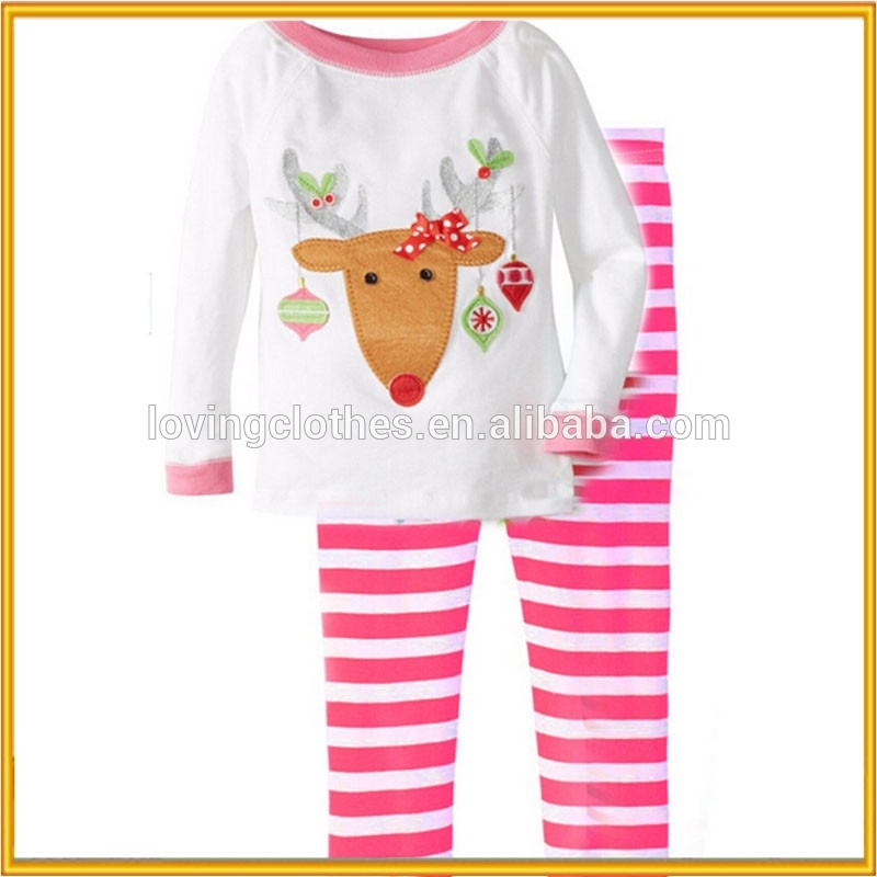 赤ちゃんの女の子のクリスマスパジャマセット、 子供の綿のパジャマセット-パジャマ問屋・仕入れ・卸・卸売り
