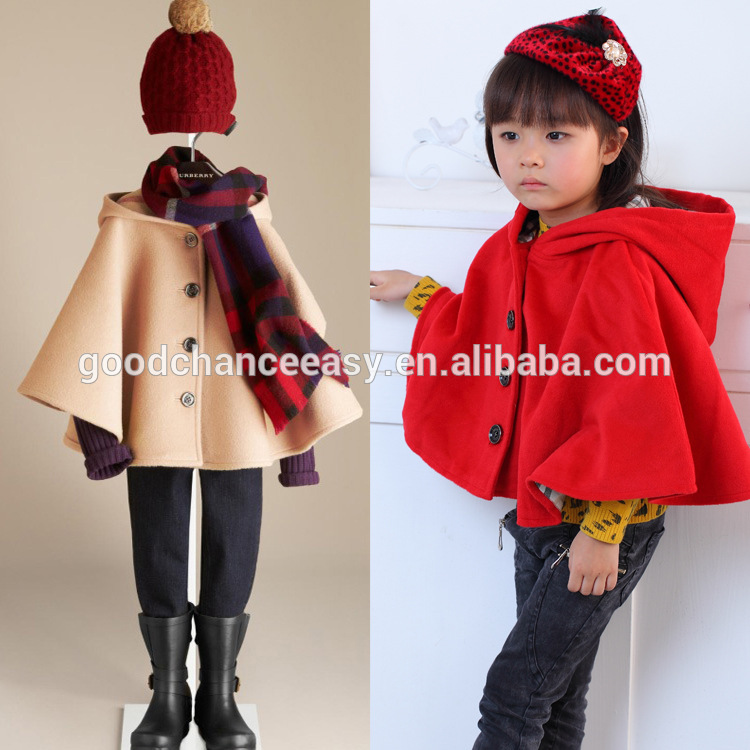 春と秋の子供の摩耗卸売ウールファッションフリースジャケットコート赤ちゃんの女の子のショール-キッズ服　コート問屋・仕入れ・卸・卸売り