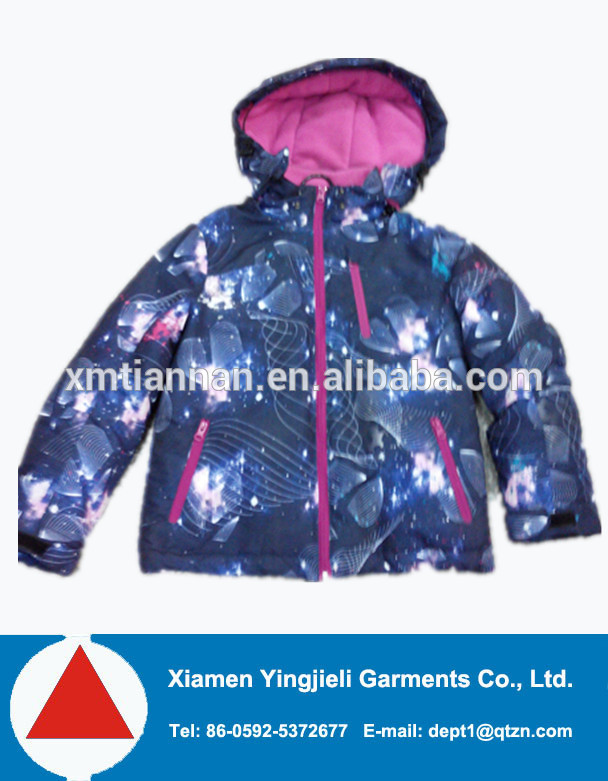 厚いパッド入りジャケットブランド子供スノーボード子供のコート-ジュニア服（女）ジャケット、コート問屋・仕入れ・卸・卸売り