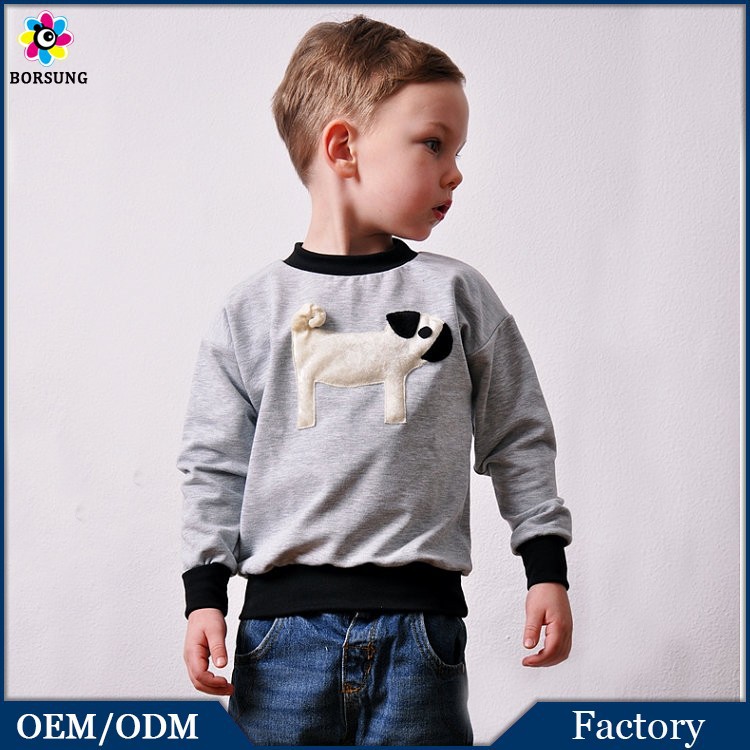 2015、 最新のファッションと安い100％綿灰色の男の子のセーター-キッズ服　セーター問屋・仕入れ・卸・卸売り
