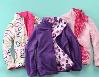 カスタマイズされた子供用pringtingマイクロフリースジャケット-ジュニア服（女）ジャケット、コート問屋・仕入れ・卸・卸売り