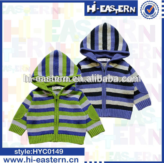 ストライプジップセーター子供のセーターカーディガン2014/kid少年-キッズ服　セーター問屋・仕入れ・卸・卸売り