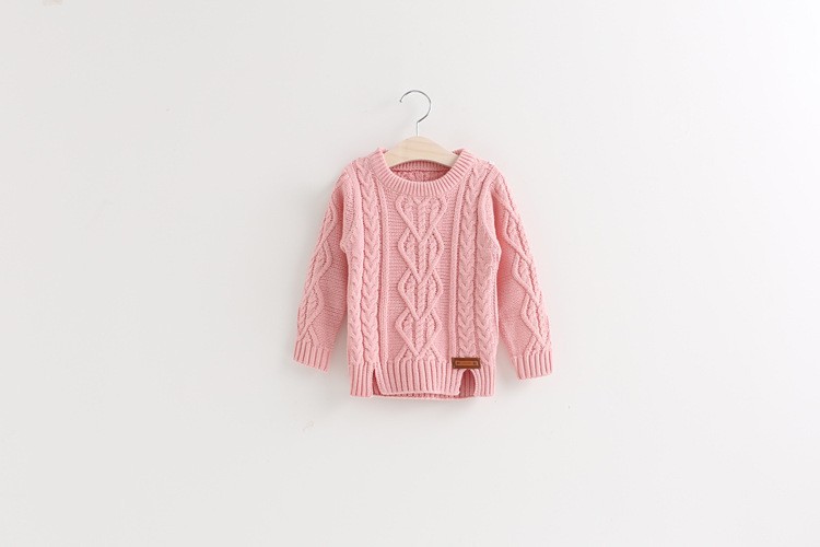 女の子の秋s30081w2015紡毛糸新しいデザインシンプルなプルオーバーのセーター-キッズ服　セーター問屋・仕入れ・卸・卸売り