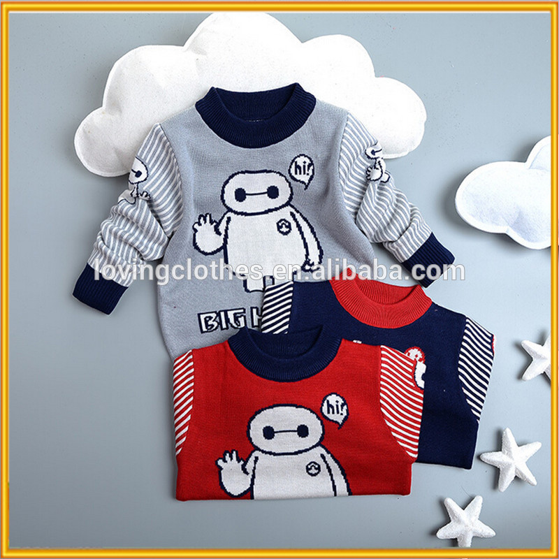 赤ちゃんを編むセーターのデザイン、 パターンの男の子のセーターを着用-キッズ服　セーター問屋・仕入れ・卸・卸売り
