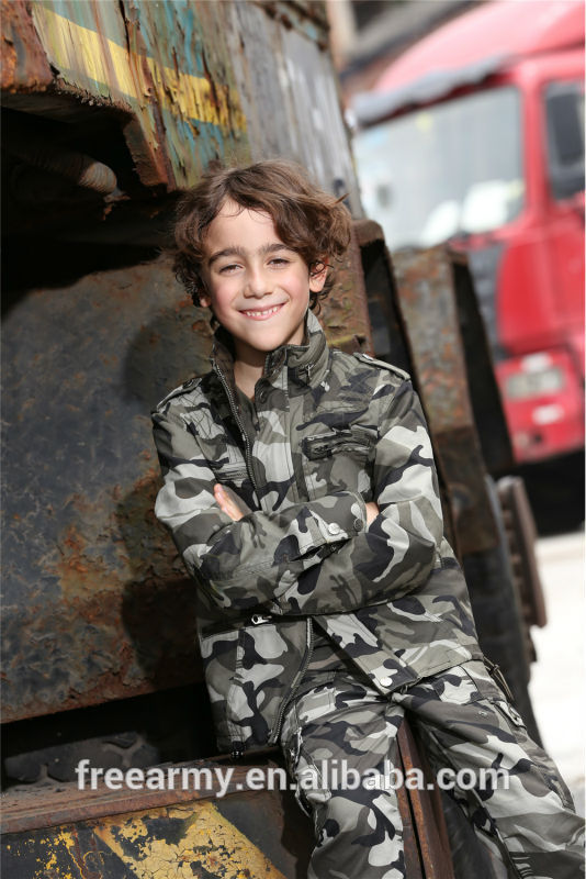 無料ブランドの高品質な屋外迷彩軍の子供デニムジャケット-キッズ服　ジャケット問屋・仕入れ・卸・卸売り