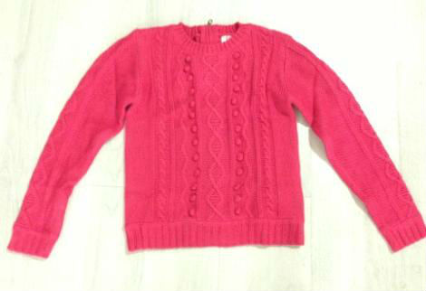 少女の100％acryllckf4996冬のセーター-キッズ服　セーター問屋・仕入れ・卸・卸売り