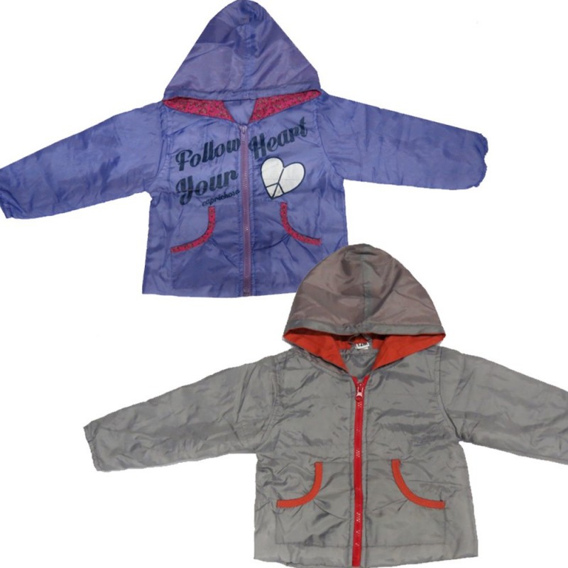 の女の子のプリントフード付きのジャケット-ジュニア服（女）ジャケット、コート問屋・仕入れ・卸・卸売り