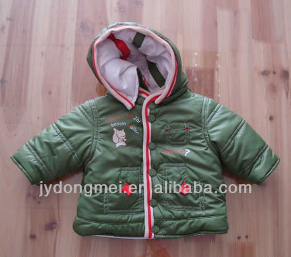 赤ちゃんの冬のコート緑の花-プラスサイズジャケット問屋・仕入れ・卸・卸売り