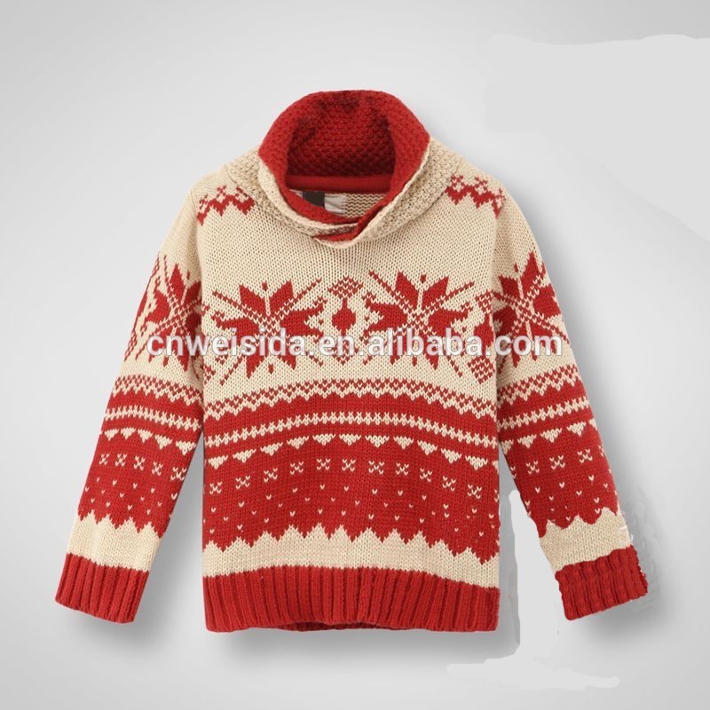 男の子のセーターを編む獅子bsciの工場-キッズ服　セーター問屋・仕入れ・卸・卸売り