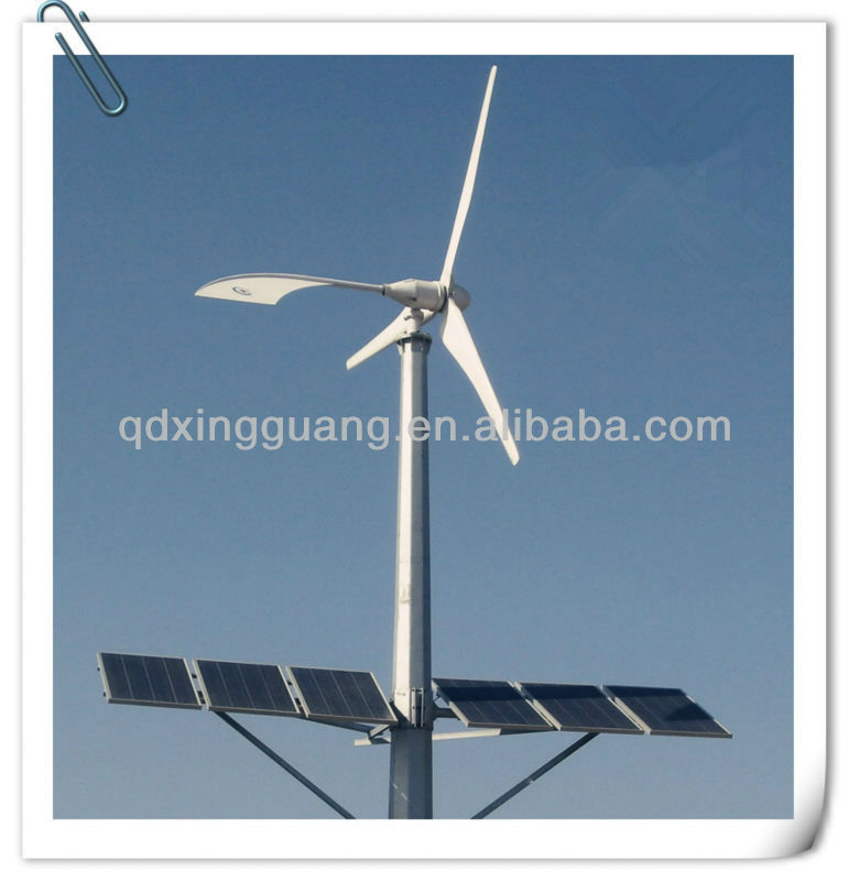 ソーラーと風ハイブリッド水平軸風力発電機1000W-発電機、発電機ユニット問屋・仕入れ・卸・卸売り