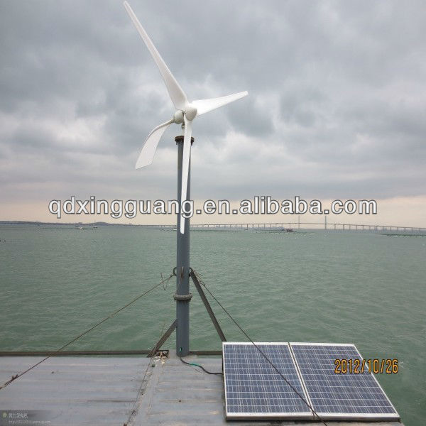 ソーラーと風ハイブリッド水平軸風力発電機3000W/省エネ-発電機、発電機ユニット問屋・仕入れ・卸・卸売り