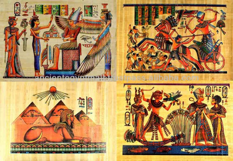 エジプトのパピルスの絵画-絵画＆カリグラフィー問屋・仕入れ・卸・卸売り
