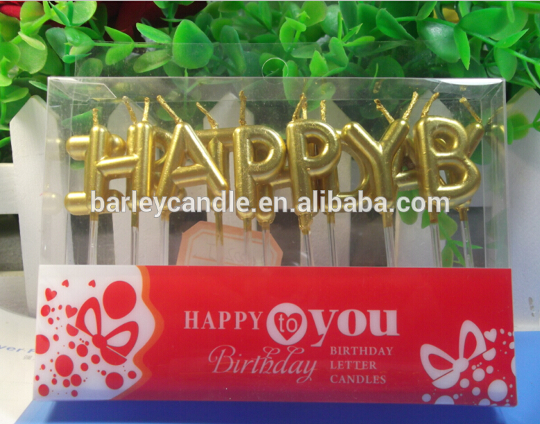 卸売26英語の文字のアルファベット形の良い品質で誕生日の蝋燭/カスタム誕生日のキャンドルを購入-キャンドル問屋・仕入れ・卸・卸売り