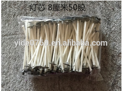 Yd-1綿100％パラフィンワックスsustableタブ付きろうそくの芯-キャンドル問屋・仕入れ・卸・卸売り